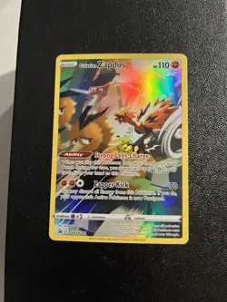 Pokemon Galarian Zapdos SWSH283 Holo Rare Promo Card Crown Zenith - Image 1
