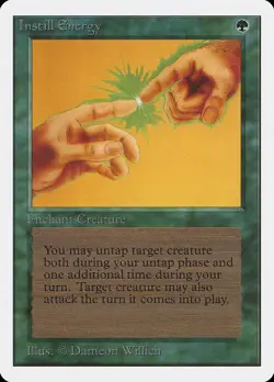 Instill Energy Unlimited PLD Green Uncommon MAGIC THE GATHERING CARD ABUGames - Image 1