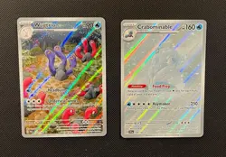 Wugtrio & Crabominable - Pokemon TCG - 2 Card Lot (Illustration Rare Holo) - Image 1