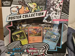 (2) POKEMON SV10.5 BLACK BOLT WHITE FLARE POSTER COLLECTION BOX SEALED - Image 1