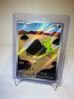 Larvitar Obsidian Flames Holo Illustration Rare Pokemon Card TCG 203/197 NM 🔥 - Image 1