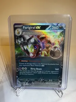 Pokemon TCG Farigiraf EX Ultra Rare Temporal Forces Card 108/162 Holo MINT!✨ - Image 1