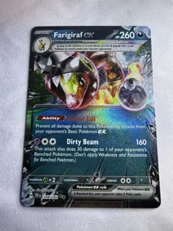 Pokemon TCG Farigiraf EX Ultra Rare Temporal Forces Card 108/162 Holo MINT!✨ - Image 2