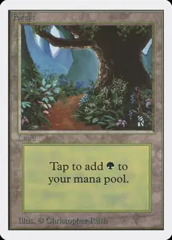 Forest (B Path) Unlimited NM Basic Land MAGIC THE GATHERING MTG CARD ABUGames - Image 1