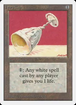 Ivory Cup Unlimited NM Artifact Uncommon MAGIC THE GATHERING MTG CARD ABUGames - Image 1