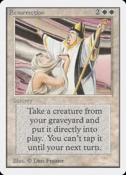Resurrection Unlimited HEAVILY PLD White Uncommon MAGIC GATHERING CARD ABUGames - Image 1