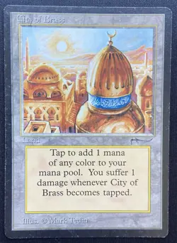 City Of Brass Magic The Gathering Arabian Nights LP Vintage Land 1993 - Image 1