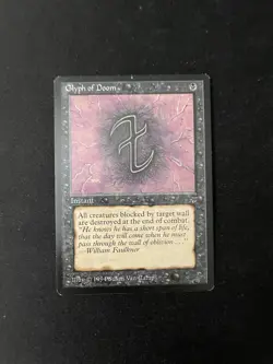 Glyph of Doom - Legends (1994) - NM Near Mint Vintage Magic MTG - Image 2