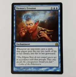 Memory Erosion - Commander 2011 MTG MAGIC NM - Image 1