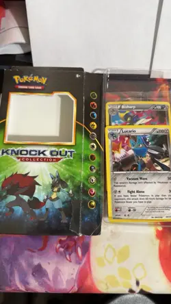 Pokemon Knockout Collection Lucario 2 Pokemon booster Packs,1 Coin, 3 Foil Cards - Image 2