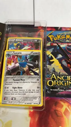 Pokemon Knockout Collection Lucario 2 Pokemon booster Packs,1 Coin, 3 Foil Cards - Image 3