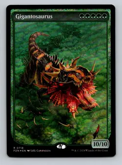 Gigantosaurus (Full Art) Foil R Foundations 718 NM - Image 1