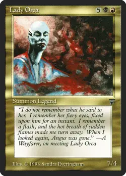 Lady Orca Legends NM Uncommon MAGIC THE GATHERING MTG CARD ABUGames - Image 1
