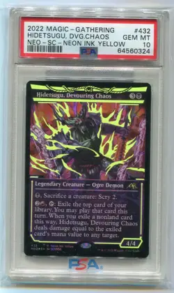 Hidetsugu, Devouring Chaos Neon Ink Yellow PSA 10 - Image 1