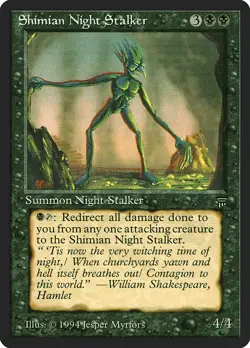 Shimian Night Stalker Legends NM Black Rare MAGIC THE GATHERING CARD ABUGames - Image 1
