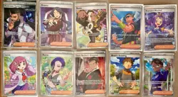 Pokemon TCG Full Art Trainer Supporter Lot 10x Giovanni Brock NM Holo SWSH SV - Image 1