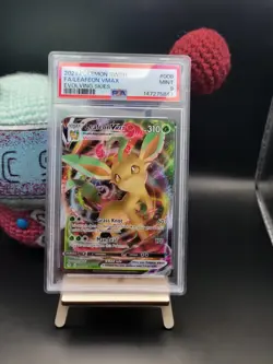 Leafeon Vmax (Ultra Rare) - 008/203 - #8 - Pokemon: Evolving Skies - PSA 9 - Image 1