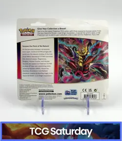 2022 POKEMON SWORD & SHIELD LOST ORIGIN 3-PACK BLISTER WEAVILE PROMO SEALED - Image 2