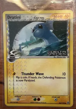 Pokemon Dratini EX Delta Species 66/113 Reverse Holo Thunder Wave Stamped - Image 1