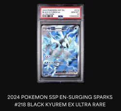 Pokemon TCG Black Kyurem EX Surging Sparks 218/191 PSA 10 - Image 2