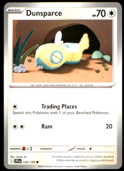 Dunsparce 120/159 SV09: Journey Together Common Normal NM Pokemon TCG - Image 1