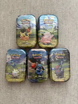 Pokemon Ascended Heroes Mini Tin Complete Set of 5 Full Artwork (Factory Sealed) - Image 1