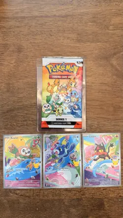 First Partner Illustration Collection Series 1 Gen 7 Alola Starters Pokemon TCG - Image 1