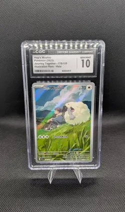 Hop's Wooloo 170/159 Pokemon Journey Together CGC 10 Gem Mint Illustration Rare - Image 1