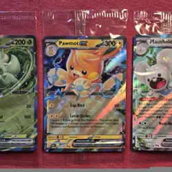 Pokemon Paldea Adventure Chest Promo: Sprigatito SVP087 Pawmot Maushold - Sealed - Image 3