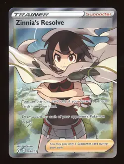 2021 SWSH Evolving Skies Zinnia's Resolve Ultra Rare FA #203/203 - Image 1
