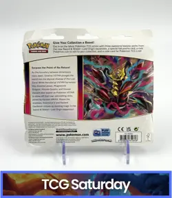 2022 POKEMON SWORD & SHIELD LOST ORIGIN 3-PACK BLISTER REGIGIGAS PROMO SEALED - Image 2