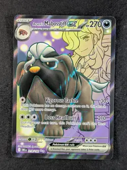2025 Pokemon ARVEN'S MABOSSTIFF EX #218/182 Destined Rivals Ultra Rare English - Image 1