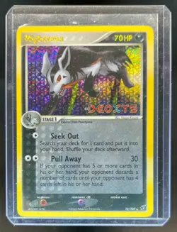 2005 Pokemon EX Deoxys Mightyena Reverse Holo #12/107 - Image 1