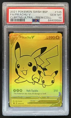 2021 Pokemon SWSH Black Star Promos Pikachu V #SWSH145 PSA 10 GEM MINT - Image 1