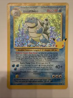 Pokemon Celebrations Blastoise Holo 2/102 Classic Collection 25th Anniversary - Image 1