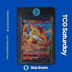 2023 POKEMON SWORD & SHIELD CROWN ZENITH #022/159 SIMISEAR V - Image 1