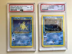 Pokemon Shining Gyarados Magikarp PSA 8.5 Neo Revelation First Edition 1st 65 66 - Image 1