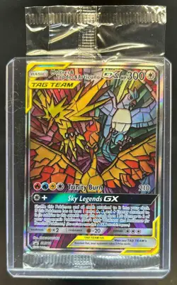 2016-19 Pokemon SM Black Star Promos Moltres & Zapdos Articuno Tag Team #SM210 - Image 1