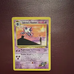 Pokemon Sabrina's Haunter 70 HP Gym Challenge Uncommon Regular 55/132 TPC - Image 1