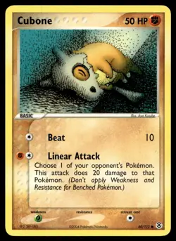 EX-NM FireRed & LeafGreen Cubone Common 60/112 2004 Pokemon TCG - Image 1