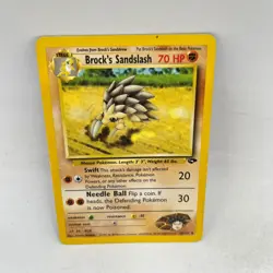 Brock's Sandslash 36/132 Uncommon Gym Challenge Pokemon Moderately Played - Image 1