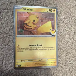 Pikachu 051/162 Stamped Pokemon Day 2026 Cosmos Holo - Image 1