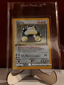 Pokemon Snorlax Jungle Holo 1st Edition 11/64 Rare 1999 mint center for grading - Image 2