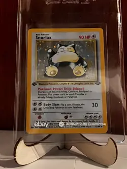 Pokemon Snorlax Jungle Holo 1st Edition 11/64 Rare 1999 mint center for grading - Image 3