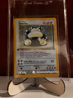 Pokemon Snorlax Jungle Holo 1st Edition 11/64 Rare 1999 mint center for grading - Image 4