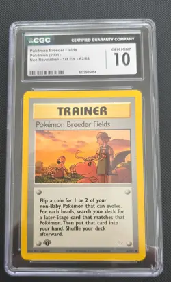 Pokemon Breeder Fields 62/64 Neo Revelation Regular - Image 1
