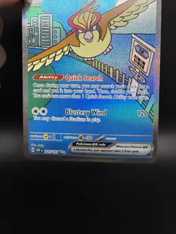 Pokemon TCG Pidgeot ex 225/197 SV03: Obsidian Flames SIR Holo Rare LP - Image 4