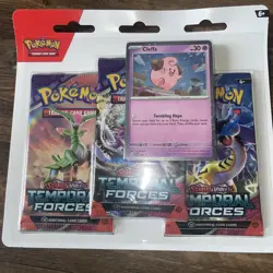 Pokemon TCG: Temporal Forces 3 Pack Blister-Scarlet & Violet- Brand New & Sealed - Image 2
