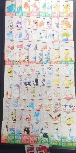 Pokemon Carddass Monsters Collection 90-Cards Vending Red Blue Green - Image 1