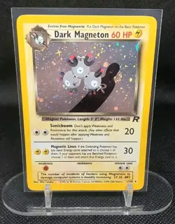 Dark Magneton 11/82 Team Rocket Unlimited 2000 Pokemon Card Holo Rare NM - Image 1